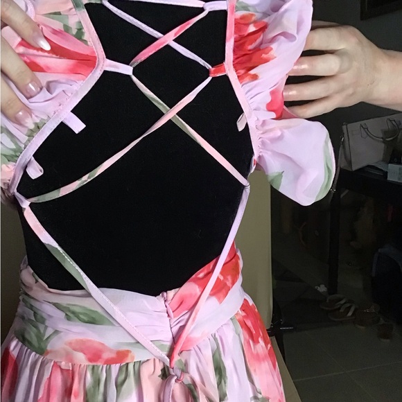 Floral Ruffle Maxi Dress - Picture 9 of 11